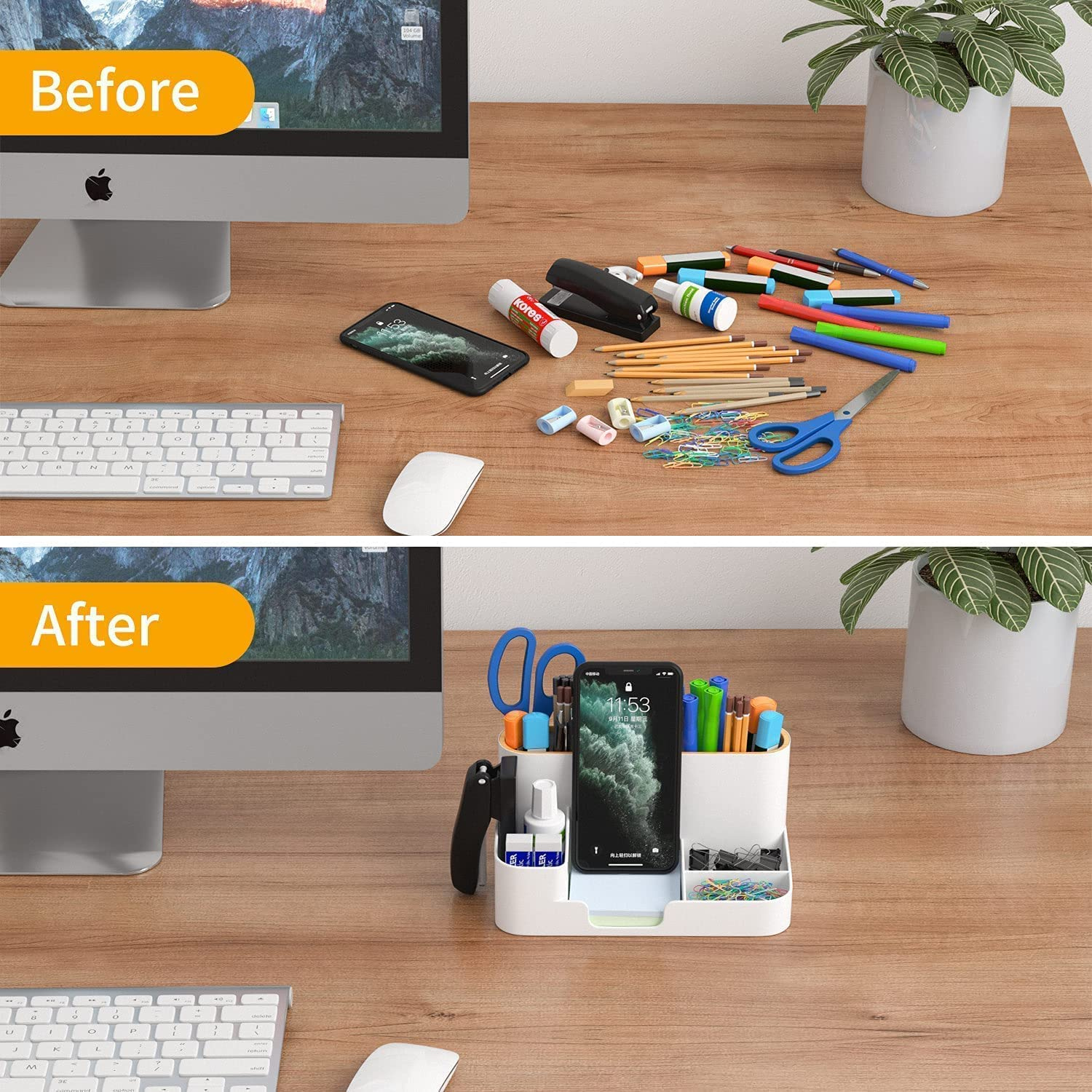 Office Desk Organizer 6 Compartment